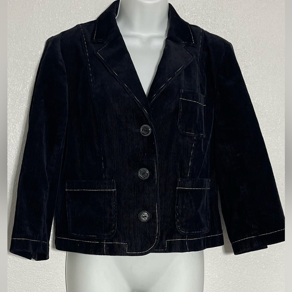 INC International Concepts Black Blazer Elegant Suit Jacket